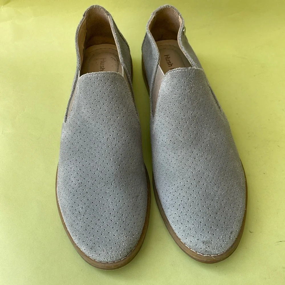 Hush Puppies Gray Suede Loafers - Picture 4 of 11